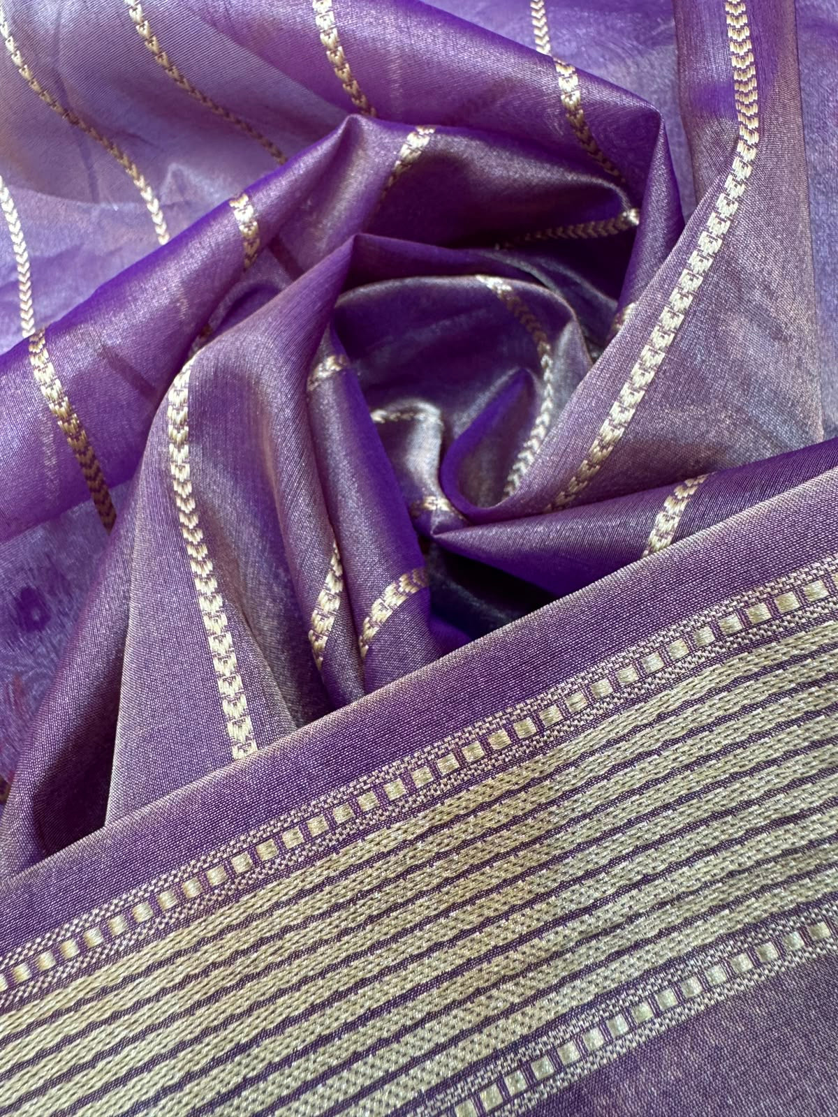 Tissue Silk Designer Mehrab Skirt Saree