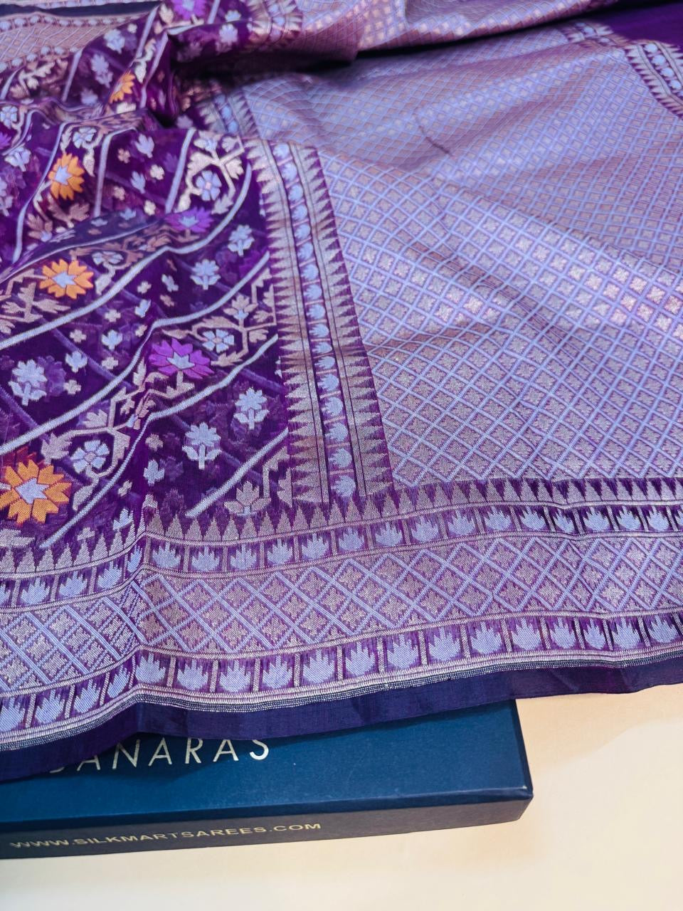 Art Silk Cotton Jamdani Saree