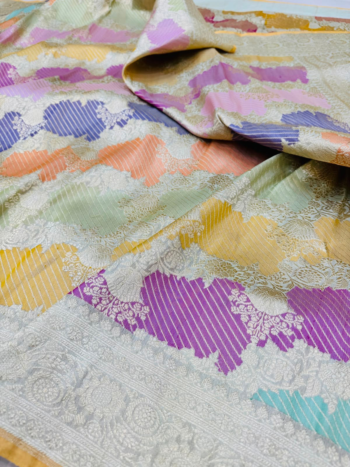 Katan Silk Tissue Rangkaat Saree