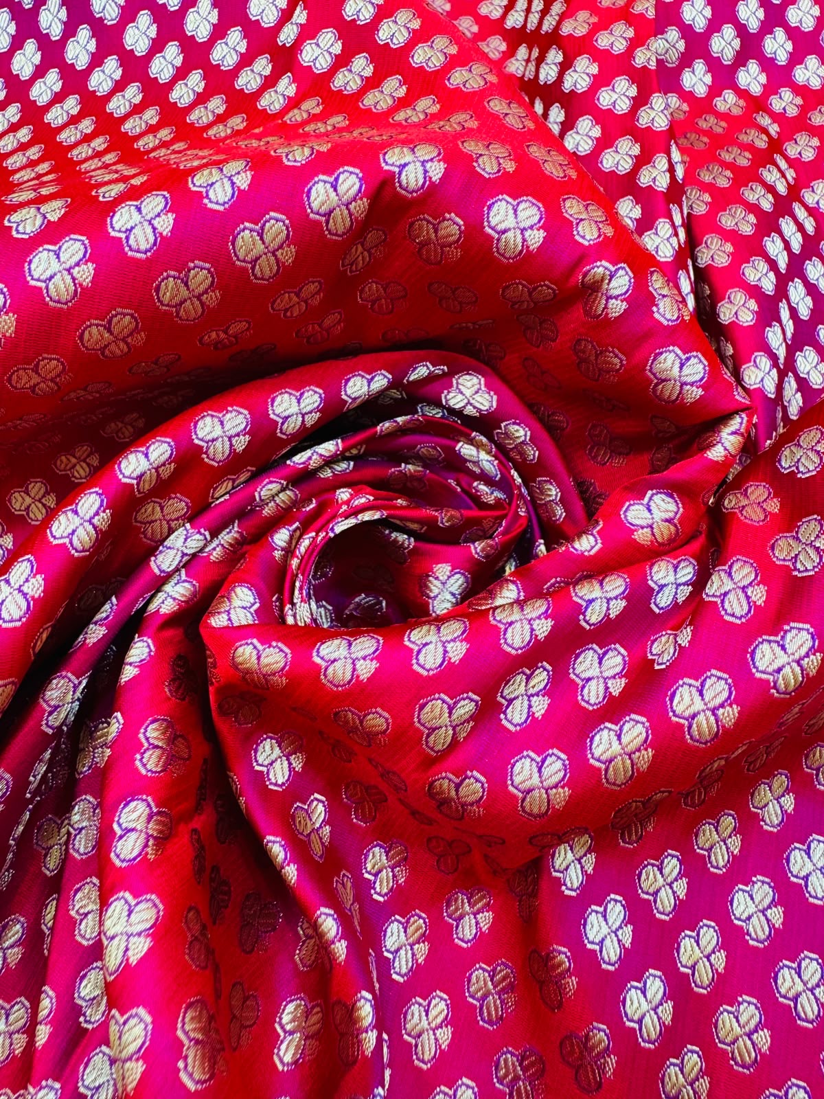 Satin Tanchoi Buti Saree