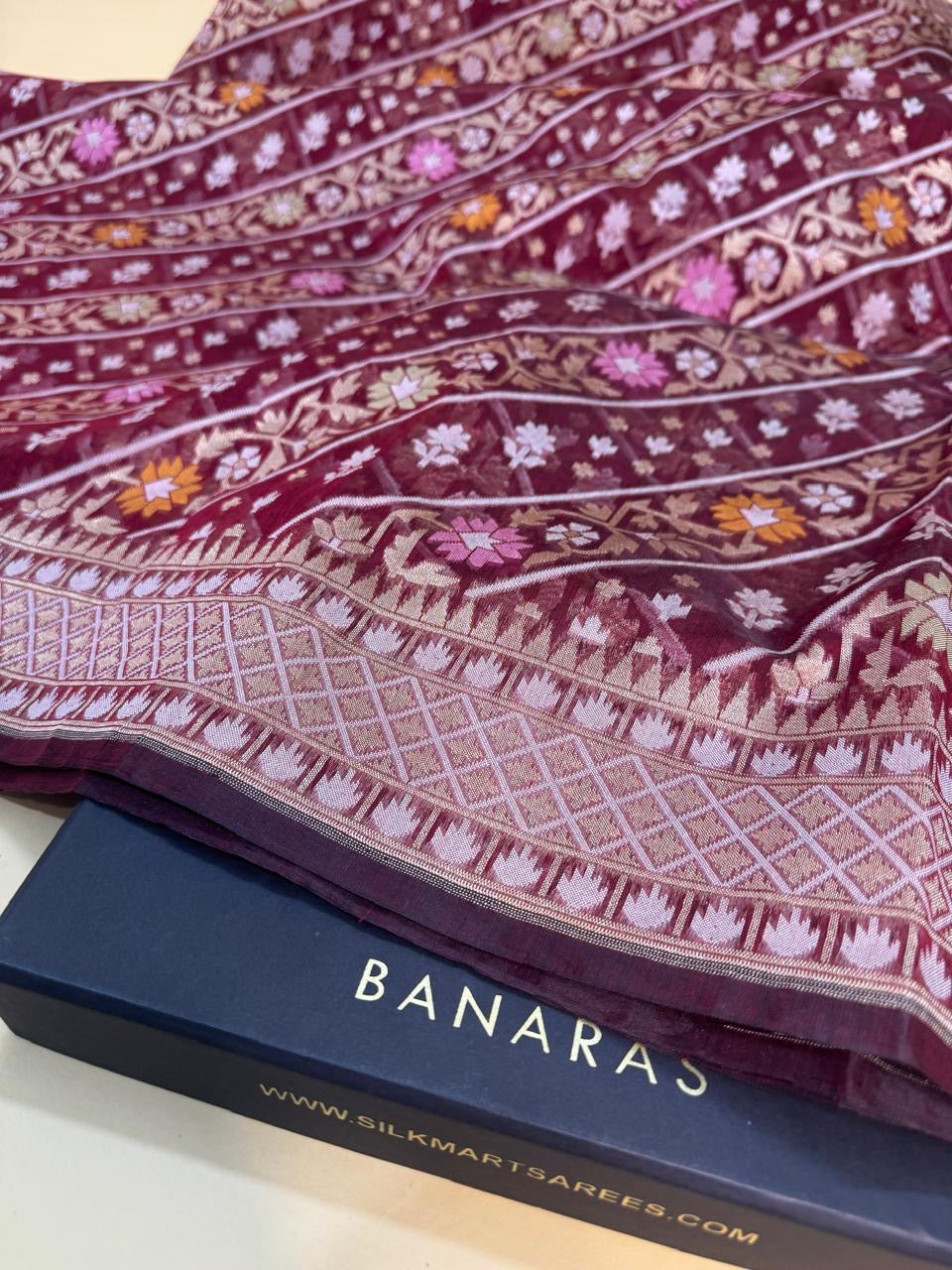 Art Silk Cotton Jamdani Saree